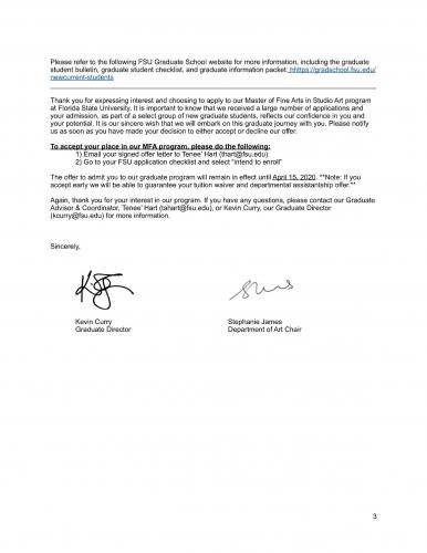 62.Admission.2020.FloridaStateUniversity.Master.StudioArt.Sahar3