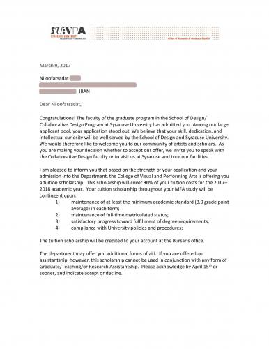 84.Admission.2017.SyracuseUniversity.Master.CollaborativeDesign.Niloofarsadat1